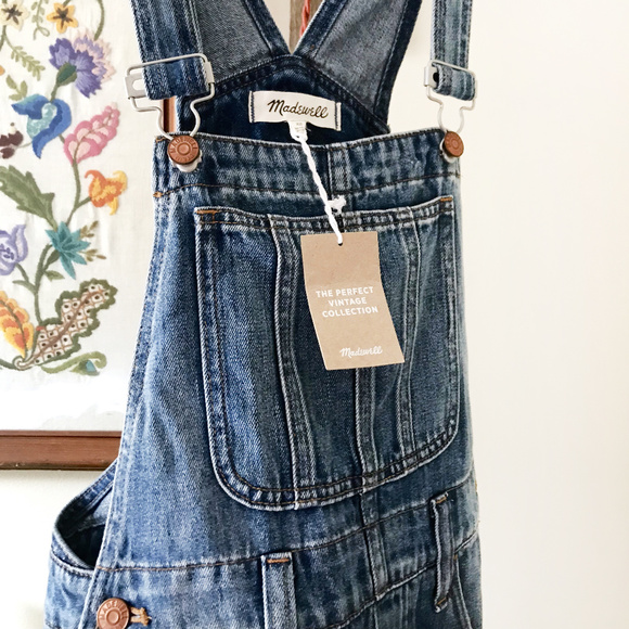 Madewell Straight-Leg Overalls in Bernard Wash - Picture 2 of 8